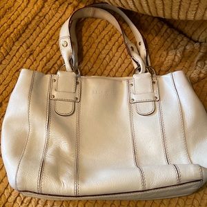 Kate Spade handbag New York cream pebbled leather